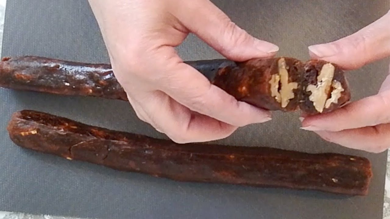 Колбаса из турецкого ореха потребовала десертов в простейшем виде