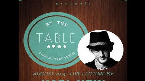 At The table live lecture Karl Hein - https://lepetitmagicien.com/fr/