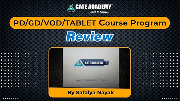 Review of GATE ACADEMY PD/GD/VOD/TABLET Course Program | by Safalya Nayak | Honest Review