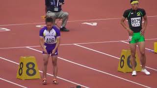 男子100m_決勝_第83回札幌陸上選手権20180721