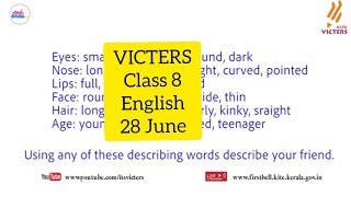 First Bell 2.0 Std 8 English Assignment / class 8 Victers English Activity 28 June 2021