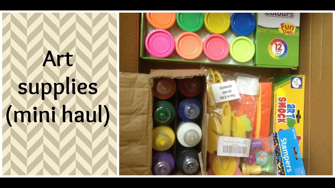 New art supplies (minihaul) YouTube