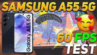 SAMSUNG GALAXY A55 5G BGMI 60 FPS TEST | SAMSUNG A55 5G PUBG 60 FPS TEST | EYNOS 1480 CHIPSET 🤯