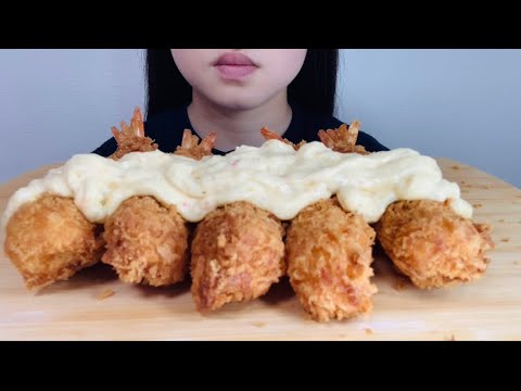 【ASMR】巨大エビフライ　咀嚼音 モッパン Eating sounds 케이에프씨 Mukbang 食べる音 먹방 편의점먹방