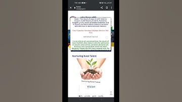 Jnv class 6 result declared rumers spreading out | nvs result 2022 #short