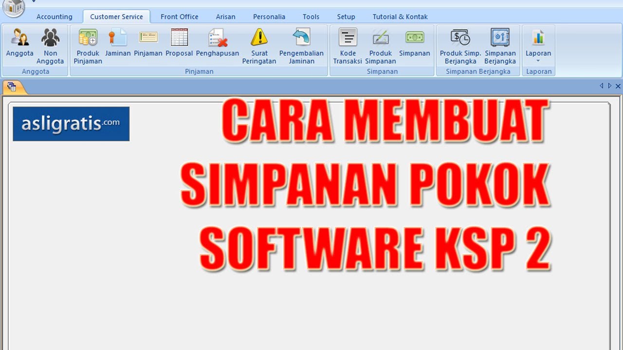 Cara Membuat Software Klinik CARA MEMBUAT SIMPANAN POKOK SOFTWARE KSP 2 - YouTube