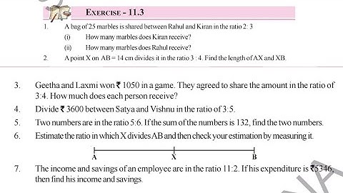 Class 6 | Maths | Chapter -11 | Ratio and Proportion | Exercise -11.3 Solutions | Telangana Board |