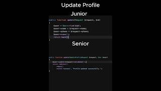 Update Profile Example – Senior Laravel Developer #shorts