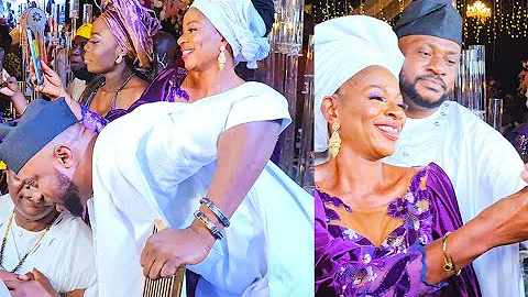 Down To Earth! Odunlade Bow,Off Cap To Greet Yinka Quadri, Other Obas At  Lateef Adedimeji's Wedding