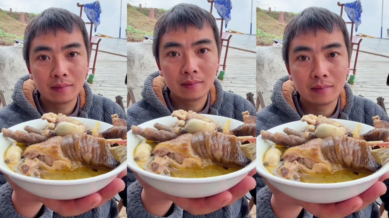 Rural Food Really Enjoy Eating Chicken Soup | Home Style Supper Eating Show So Delicious
