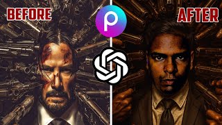 How to Edit Yourself Into John Wick Style Poster (Mobile Tutorial) screenshot 5