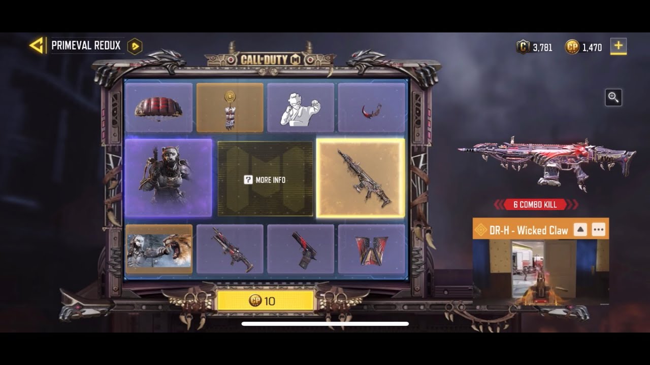 7 Spins Drh Wicked Claw Primeval Redux Draw S3 Codm Lucky Draws Youtube