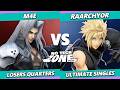 No Tech Zone 2026 TOP 8 - M4E (Sephiroth) Vs. Raarchyor (Cloud, Sora) Smash Ultimate - SSBU