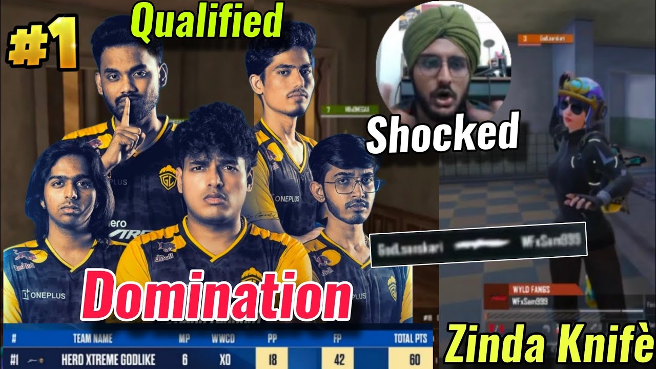 Godl #1 Domination 🔥 Admino Zinda Knifè WF 😳| Caster Shocked by Godl Domination ✅|Godl 42 Finishes 😧