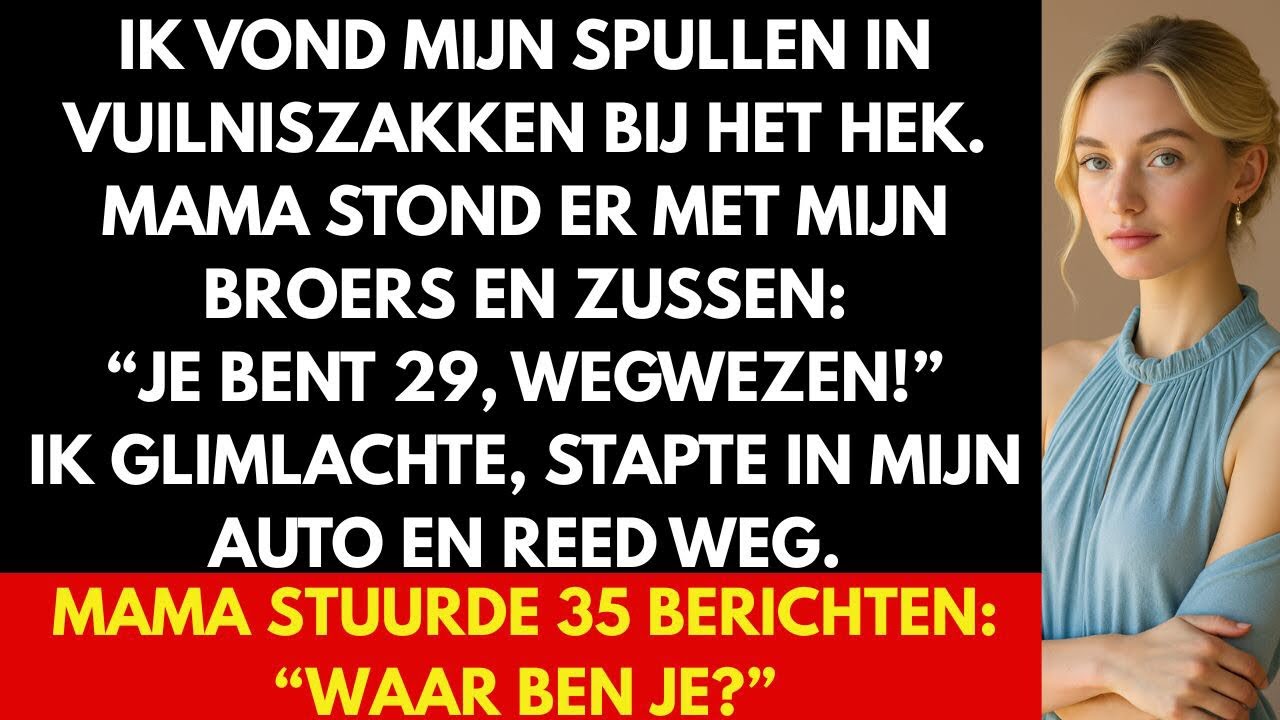 Ik kwam thuis van zakenreis en vond mijn spullen in vuilniszakken bij het hek – mama stond daar