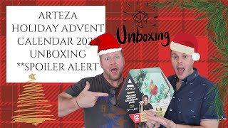 **SPOILER ALERT Unboxing @arteza 12 Day Holiday Advent Calendar #artezaholidays #artezajoy #283