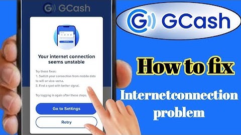 How to fix gcash your internet connection seems unstable | switch your connection from mobile data