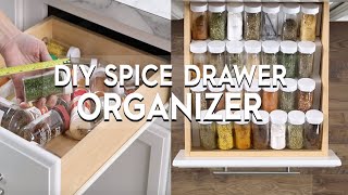 Spice Drawer Organization - at home with Ashley