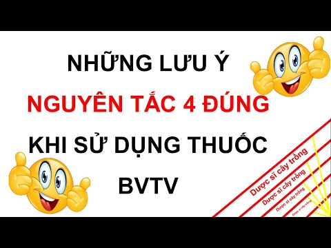 Video 4 đúng và những lưu ý để sử dụng thuốc BVTV hiệu quả... - youtube
