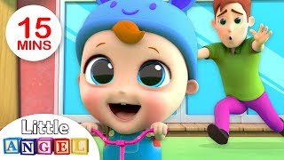 No No, Baby Rides the Scooter!| No No Song +More Nursery Rhymes by Little Angel
