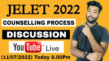 JELET 2022 Counselling Process Step By Step Live Discussion.