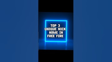 top 3 unique 😱 nick name in Free fire 🔥 ( part - 2 ) #nicknames #shorts #freefire