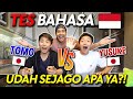 TES BAHASA INDONESIA TOMO DAN YUSUKE SETELAH 2 BULAN KELILING INDONESIA!