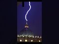Christ the Redeemer Struck by lightning - Impressive Photos - Brazilian city of Rio de Janeiro.