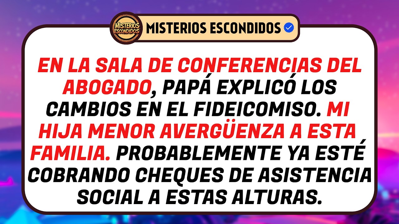 Dijo Que Yo Cobraba Ayudas Sociales Y Me Excluyó Del Fideicomiso; Luego El Abogado Leyó La Verdad.