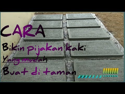 #Cara bikin pijakan kaki yang mudah buat di taman