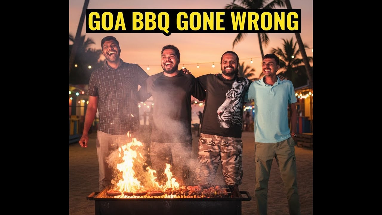 Goa Party |  BBQ, Friends & Good Vibes | How We Started the New Year | How to do Barbecue (BBQ)