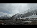 The sound of a snowstorm in the Caucasus Mountains