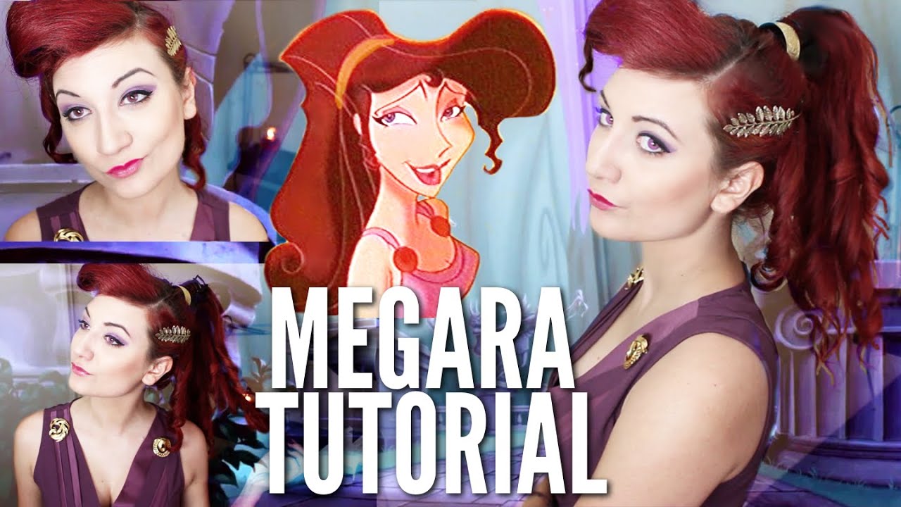 MEG FROM HERCULES // HAIR & MAKEUP TUTORIAL - YouTube.