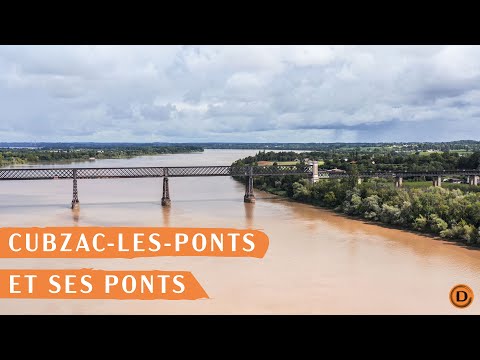 Cubzac-Les-Ponts et ses ponts - Drone - Documentaire Aérien 4k - Aerial Footage 4k