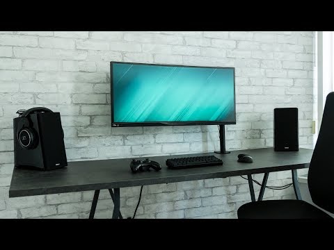 Dream Desk Setup - Modern Industrial Concrete Design