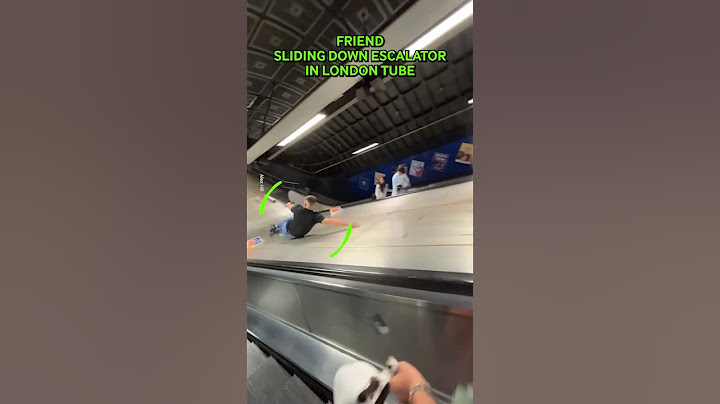 Man Slides Down Escalator In London Tube 😂