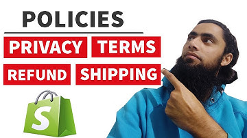 👉How to Create Shopify Policies | Privacy, Terms & Services, Refund Policy, Shipping Policy🔒