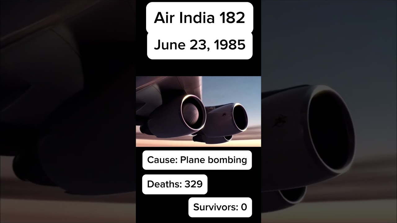Air India 182 Crash Animation