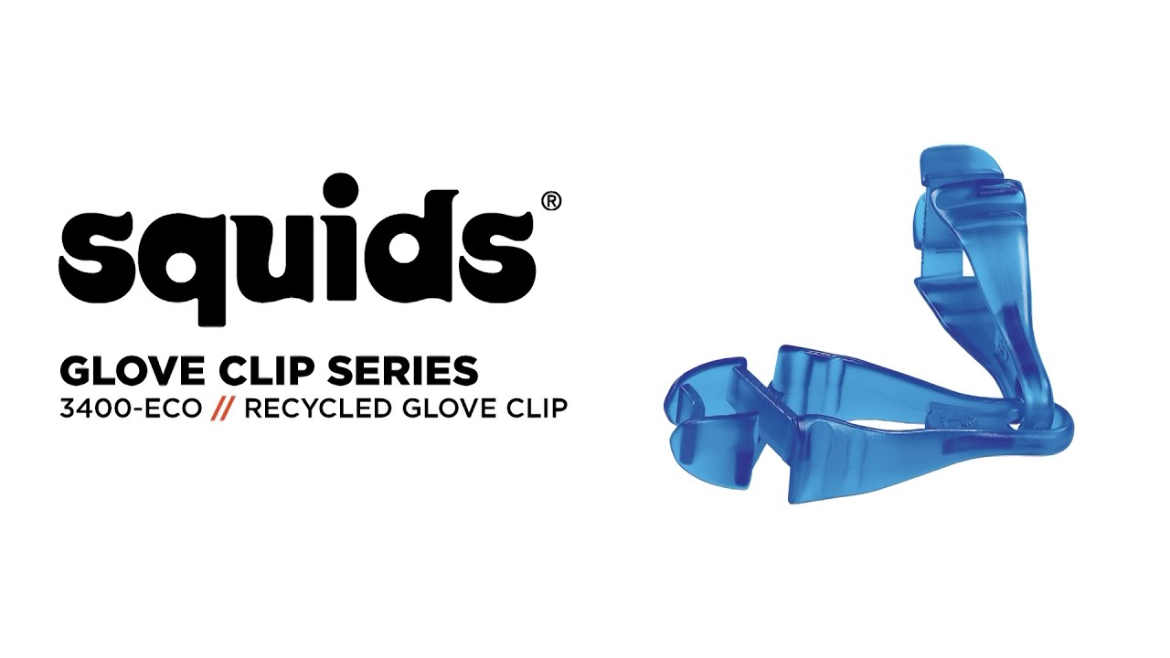 Squids 3400-ECO Recycled Glove Clip Holds Bulky PPE Securely for Quick, Safe Access