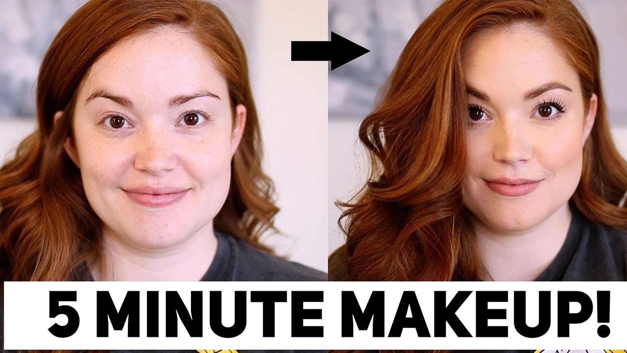 THE EASIEST MAKEUP TUTORIAL!!! Work From Home Makeup! - YouTube