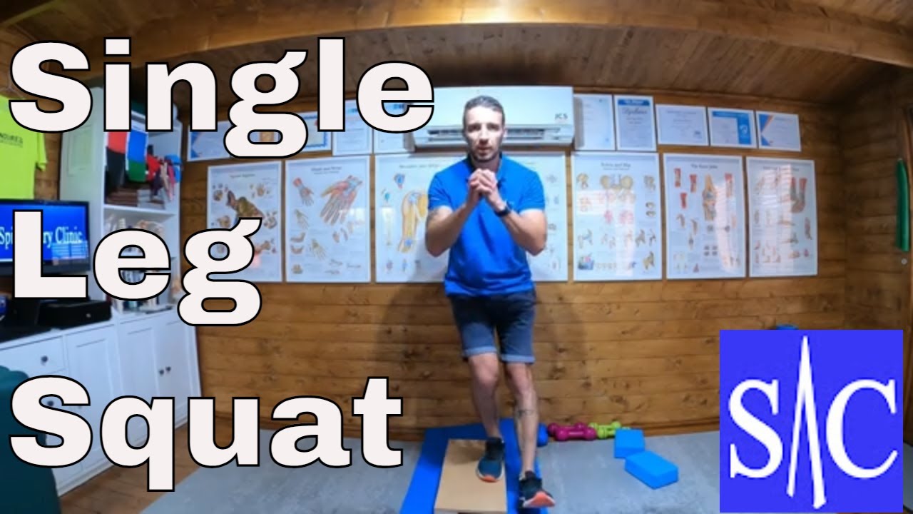 Single Leg Squat Exercise - YouTube