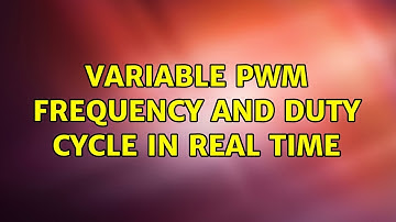 variable PWM frequency and duty cycle in real time