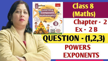 Ex-2B Q.(1-3) Ch-2 class 8 👉🔥 SChand composite maths powers(exponents)#powers #shorts#views😲