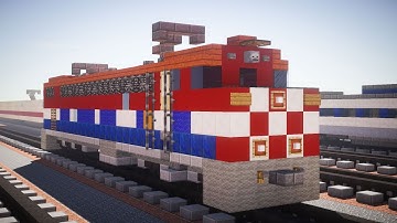 Minecraft BC Rail GMD GF6C Locomotive Tutorial