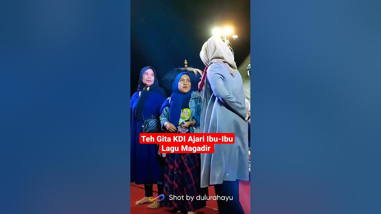 Teh Gita KDI Ajari Ibu-Ibu Lagu Magadir #shorts