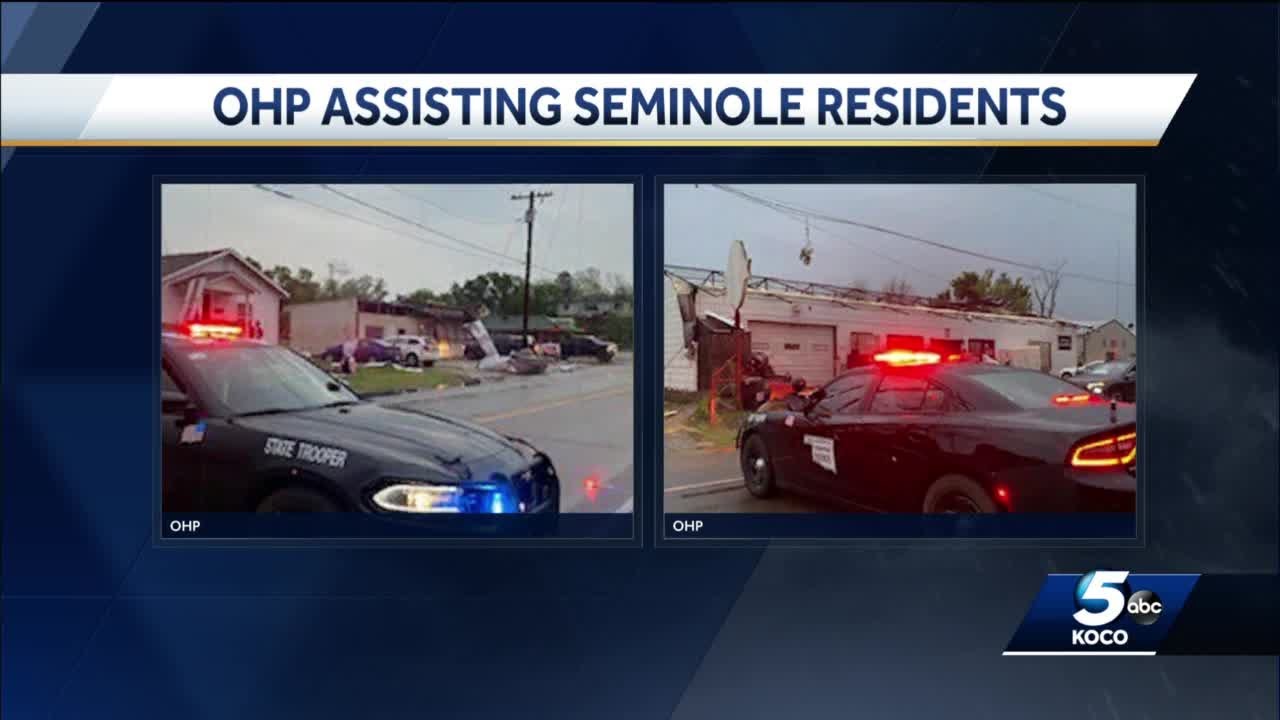 Oklahoma Highway Patrol helping Seminole residents after destructive tornado hits