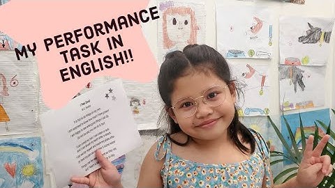 My Performance Task in English 101 - Reading with long and short vowel sounds