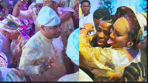 MC Oluomo Steals The Show As He Showoff Is Dance Steps With Fathia Balogun