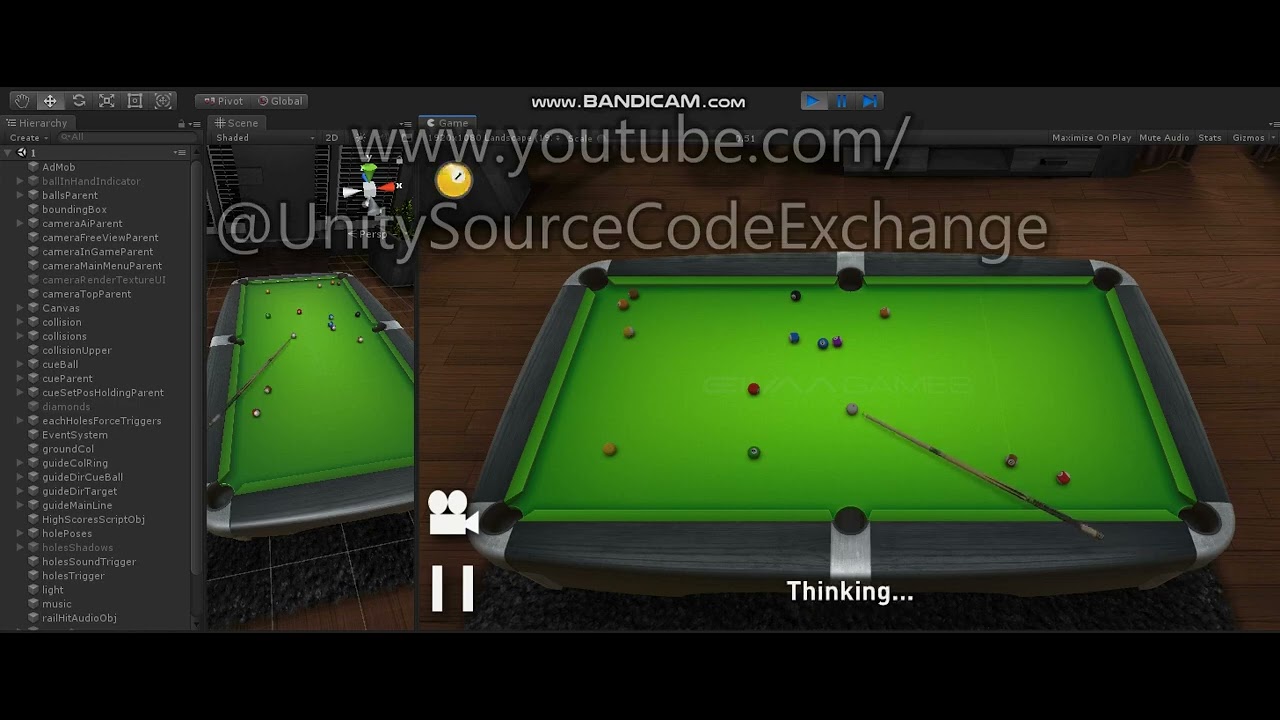 8 Ball Pool 3D Real Player VS Player CPU   Unity Source Code for Sale