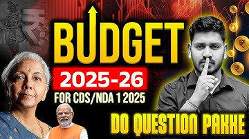 Budget 2025-26 for all Exams by Vishal sir